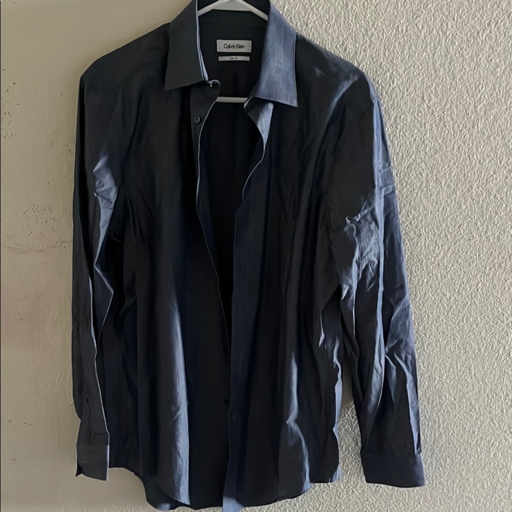 Calvin Klein Navy Long Sleeve Shirt